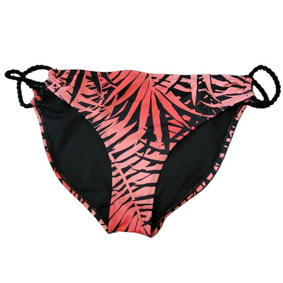 Swimsuits for All size 14 Black, Red, Pink Leaf Print Swim Bottom NEW - Picture 1 of 6